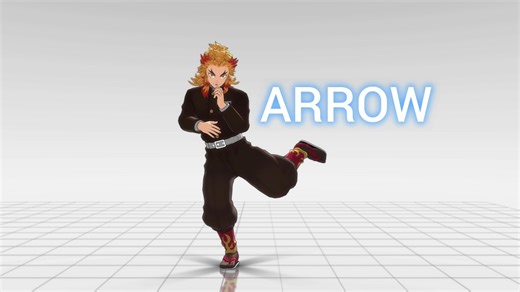 【MMD】ARROW （固定カメラ） モーション配布あり