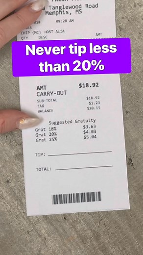 Never tip less than 20% #reels #fbreels | Mr Rush