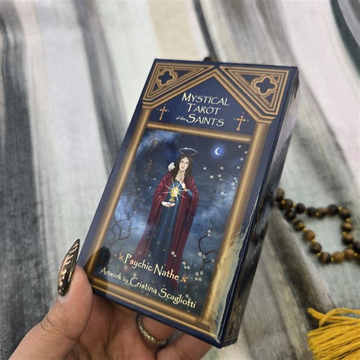 Mystical Tarot of the Saints by Psychic Nathe, 78 Card Tarot Deck With Guidebook and Box - USED - Etsy