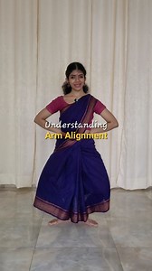 Don't give the slouch illusion! Simple arm placement can give the illusion of forward leaning even when your back is straight. Keeping the arms in line with the torso and not overextending backwards is a subtle correction that will make your upper body stance look much better. Learn Bharatanatyam with mindfulness @nritya_nivedya . . . . @bhavaragam @nrityagram #bharatanatyamclass #bharatanatyamonline #classicaldancersofinstagram #classicaldancersofindia #indianclassicaldance #bharatanatyam #arai