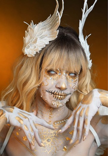 Halloween Angel Queen Makeup Tutorial for Kids