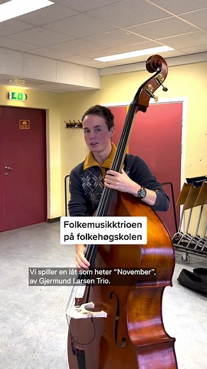 Folkemusikk på folkehøgskole: Vebjørns år med kontrabass, trekkspill og fiolin