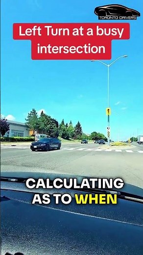 Left Turn at a Busy Intersection | Learn how to drive a car