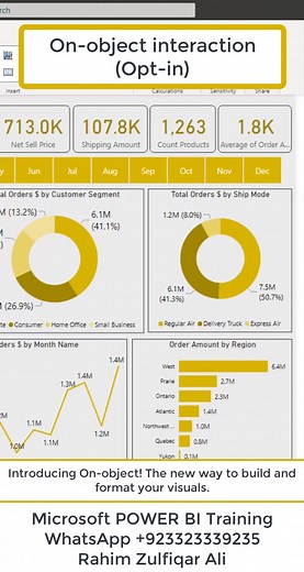 9.2K views · 56 reactions | On-object interaction (Opt-in) in Microsoft #POWERBI | Introducing On-object! The new way to build and format your visuals. | Excel Basement | Facebook