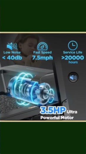 Unleash Your Fitness Potential with the Home Portable Folding Electric Treadmill - Adjustable Inc...