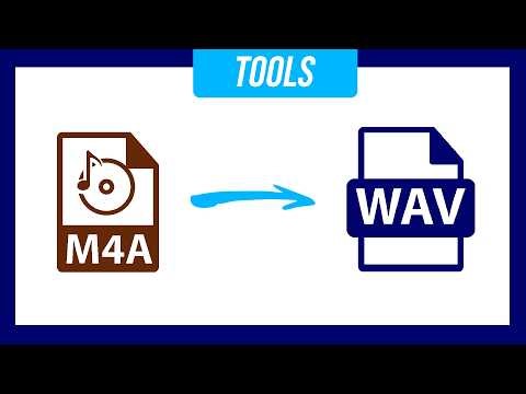 Convertir M4A a WAV. Práctico y online