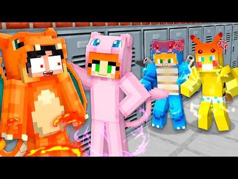 First Day at POKEMON School in Minecraft!