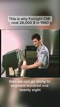 The Fairlight CMI was expensive then - around $26,000 in 1980 (about $100K today)! 😮 #synthesizer