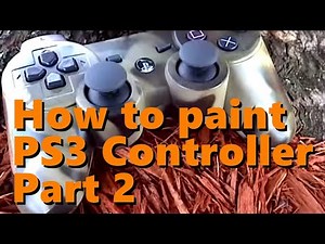 How to paint a PS3 Controller Part 2 - Painting and Sealing - Camo Style