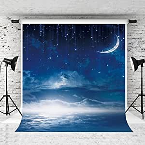 Kate 5x7ft Starry Night Backdrops for Photographers Fabric Galaxy Backdrops for Party Background Studio Props