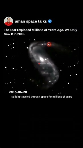 This Star Exploded Millions Of Years Ago During Dinosaurs Era & We Saw It In 2015 #space #shorts