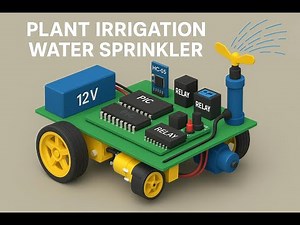 HVS-4545.Plant Irrigation Water Sprinkler #IrrigationSprinklerRobot #bluetoothControlledRobot