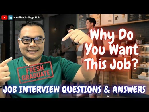 Why do you want this job ? Job Interview Questions Answers #jobinterview #englishinterview | Handian Ardiaga H. N