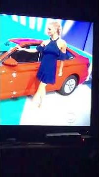 Tiffany Coyne modelling a car let’s make a deal April 17 2019