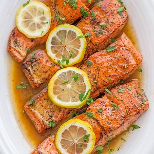 Pan Seared SALMON with Lemon Brown Butter RECIPE: http://bit.ly/easypansearedsalmon | NatashasKitchen.com