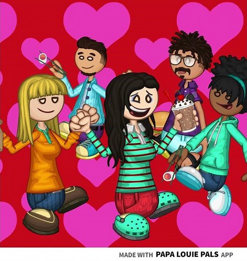 Grubhub Delivery Dance Food you love but ReAnimated with Papa Louie Pals, Flipline Studios Art Style