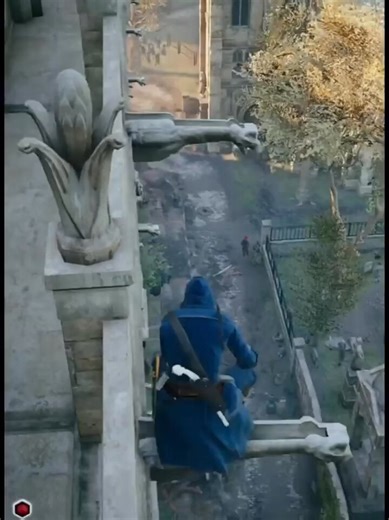 The same fucking twirling descent at Notre Dame everyone posts immediately followed by snap targeting having an aneurysm, Unity's parkour perfectly incapsulated in a ten second clip