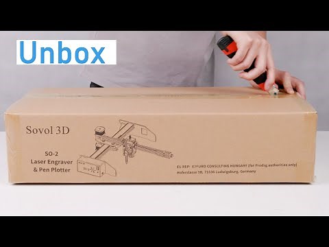 Sovol SO-2 Laser Engraver & Laser Cutter & Pen Plotter Drawing & Writing Machine Unboxing