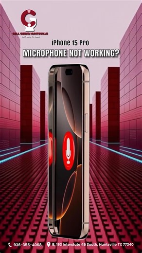 🎤📱 **iPhone 15 Pro Microphone Not Working?** 📱🎤 Can’t make clear calls or record properly? 😩 Don’t worry — **it’s fixable!** At **Cell Geeks Huntsville**, we **repair your iPhone 15 Pro microphone** and get your device working perfectly again 🔧✨ ✅ Fast & Reliable Repairs ✅ Professional Technicians ✅ Quality Parts ✅ Affordable Pricing Fix your faulty devices to perfection and get back to crystal-clear calls, videos, and recordings! 😎💥 📍 Stop by **Cell Geeks Huntsville** today! #CellGeeks