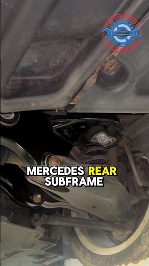 Mercedes Rear Subframe Corrosion… If You Know, You Know 😬🔧 #Mercedes #CarProblems #Rust