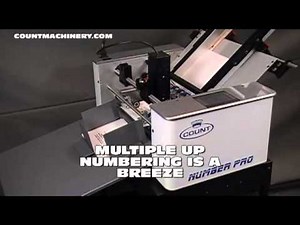 Count Number Pro Touch Crash Numbering, Perforating, and Scoring Machine.