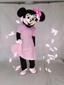 Hi! I make mascots, now meet Minnie Mouse In Pink Dress Mascot Costume