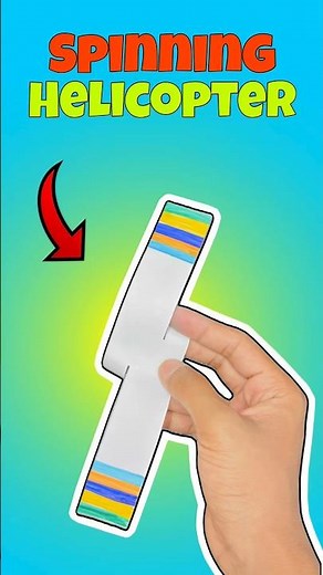 Spinning helicopters 🚁, how to make easy paper helicopter, #shorts #youtubeshorts