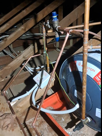 Supplying Hot and Cold Water to a New Ensuite