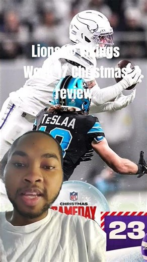 Lions @ Vikings Week 17 Christmas review. #sports #nfl #christmas #lions #vikings #nfcnorth