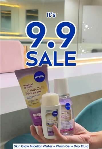 Your glow routine called—it wants a refill. ✨💙 Stock up on your NIVEA Luminous Skin Glow favorites and keep that glow going. 9.9 Sale | Up to 50% OFF until September 9 🛒 #NIVEA #SkinGlowRoutine #Luminous630 #99Sale #GlowGoals