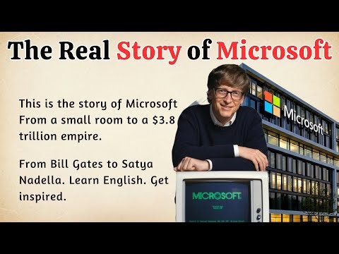The Success Story of Microsoft || Learn English Through Story Level 2 🔥 || Improve Your English ✅️