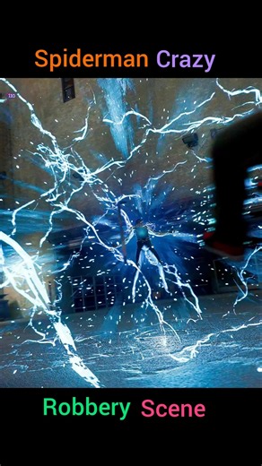 spiderman crazy robbery scene 😱