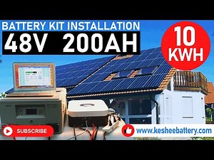 48V 10KWH Battery of 16S1P configuration and how to connect to inverter #diy #lifepo4 #lithium