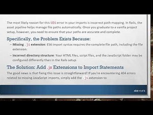 Solving ERR 404 When Migrating JS Files from Rails to Vanilla JS Project