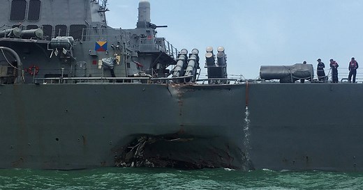 Navy ship collision off Singapore