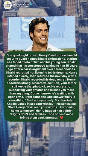 Henry Cavill Reunited a Father With His Son After 15 Years... 😭❤️.
