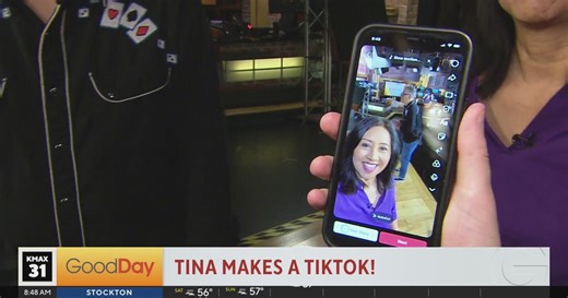 Tina makes her very first TikTok!