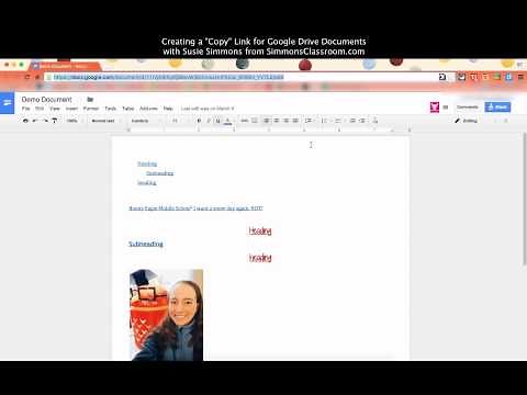 Creating a Copy Link for Google Drive Documents