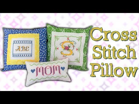 Beginners Cross Stitch Pillow | The Sewing Room Channel