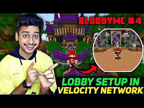 How To Set Lobby in Minecraft Velocity Server | How To Setup Velocity Server | BloodyMC #4