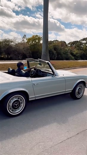 Unique Cars of Palm Beach | Magical Silver for a Classic Friday ride. 1969 Mercedes Benz 280SL Pagoda, Showing 68,297 Miles on the odometer, all Matching to the Data... | Instagram