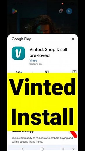 How To Vinted Install in Android Mobile | Vinted App Download in Google Play Store #shorts