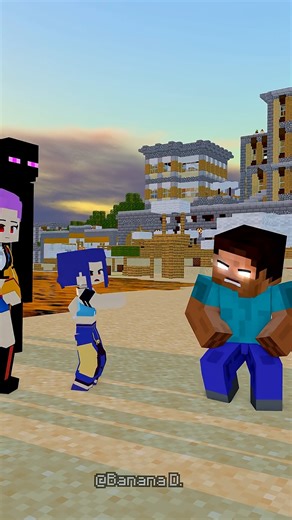 Kpop Team vs Evil Herobrain in Beach Ender Dragon Ending | Eystreem Gaming