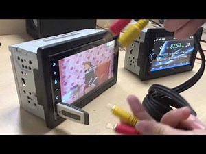 How to use the stereo as a display screen when you have a DVD player with CVBS signal output ?