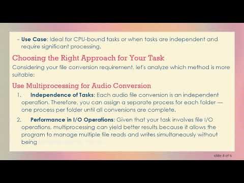 Choosing Between Multithreading and Multiprocessing for File Operations: Which is Best?