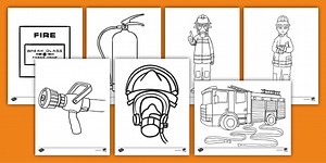 Fire Safety Colouring Pages