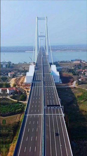 1.43km China MEGA BRIDGE 😱 Shuangliu Yangtze River Bridge
