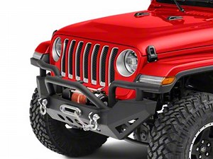 RedRock Jeep Wrangler Rock Crawler Full Width Winch Front Bumper J116314 (18-26 Jeep Wrangler JL) - Free Shipping