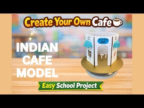 DIY Cafe Model | DIY Restaurant Model | School Project