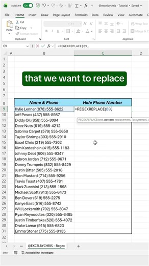 How to use RegexReplace in Excel! #excel #regex #spreadsheet